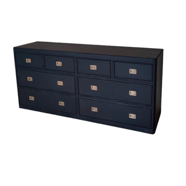 Kommode Ana Leder gepolstert und gepolstert 180 B x 49 T x 82 H