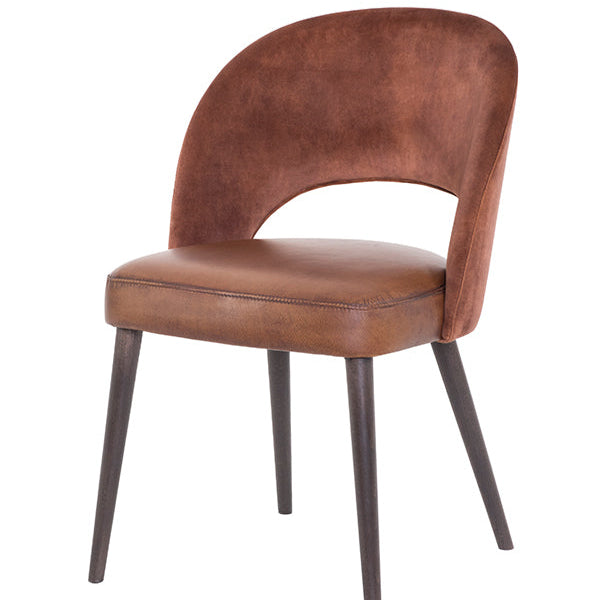 Sedia da pranzo Dex con gambe in legno 55 L x 60 P x 82 H