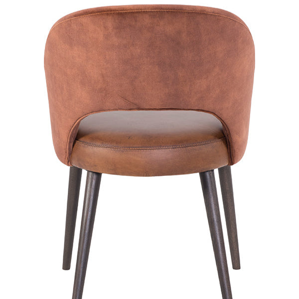 Sedia da pranzo Dex con gambe in legno 55 L x 60 P x 82 H