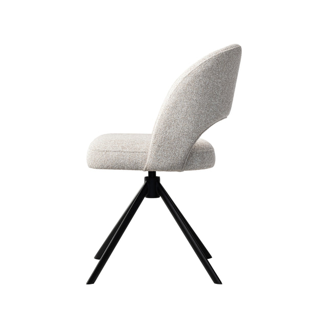 Dex Swivel Chair with Metal Legs 55 W x 60 D x 82 H
