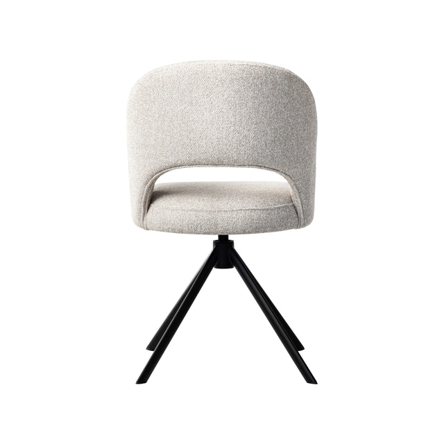 Sedia girevole Dex con gambe in metallo 55 L x 60 P x 82 H