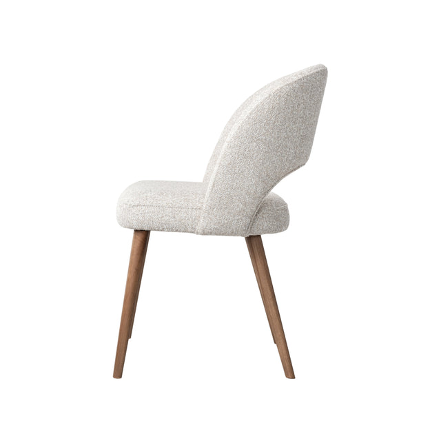Chaise de salle à manger Dex avec pieds en bois 55 L x 60 P x 82 H