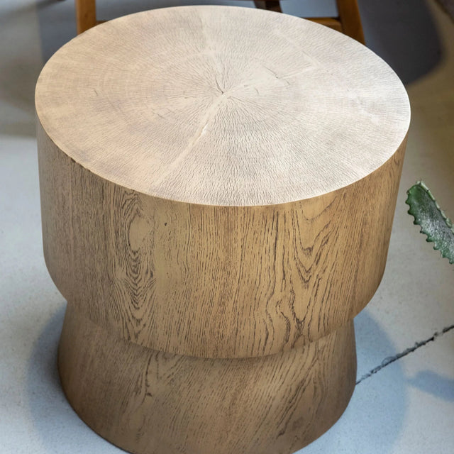Eiche Log Couchtisch 51x51x50 cm
