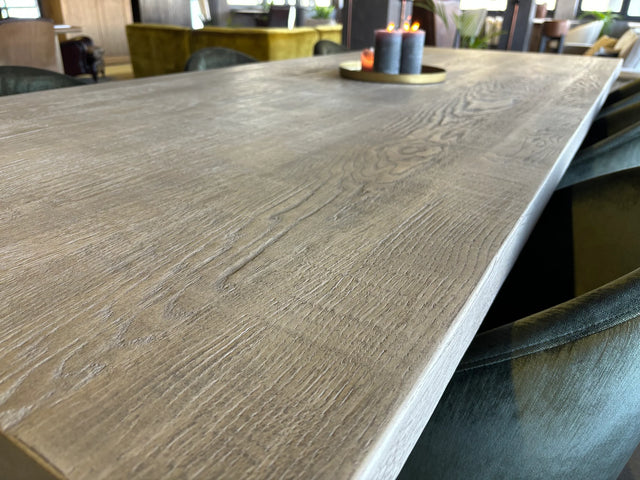 Paris Table de salle à manger rectangulaire en bois massif