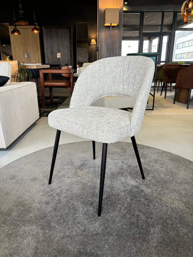 Chaise Dex avec pieds en métal 53 L x 53 P x 84 H