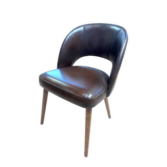 Sedia da pranzo Dex con gambe in legno 55 L x 60 P x 82 H