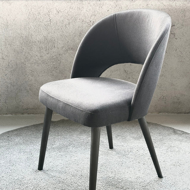 Sedia da pranzo Dex con gambe in legno 55 L x 60 P x 82 H