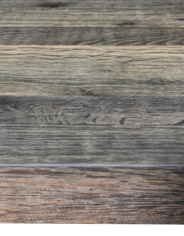 Kansas solid oak dining table with industrial design