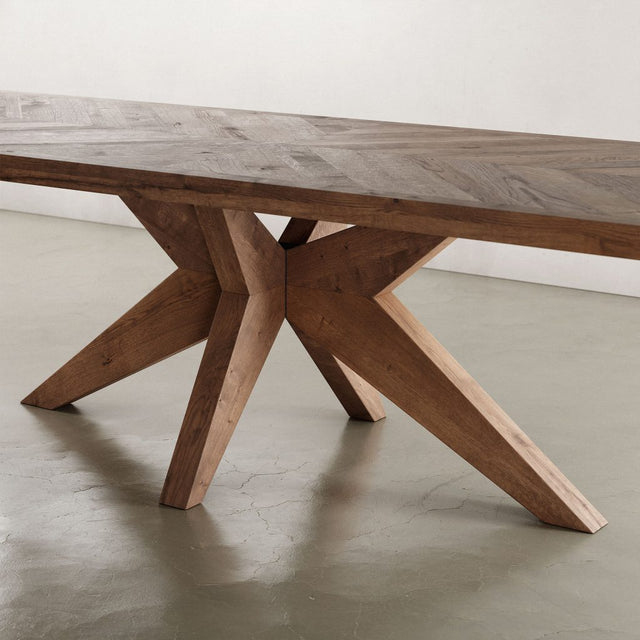 Table de salle à manger en chêne massif Sirius