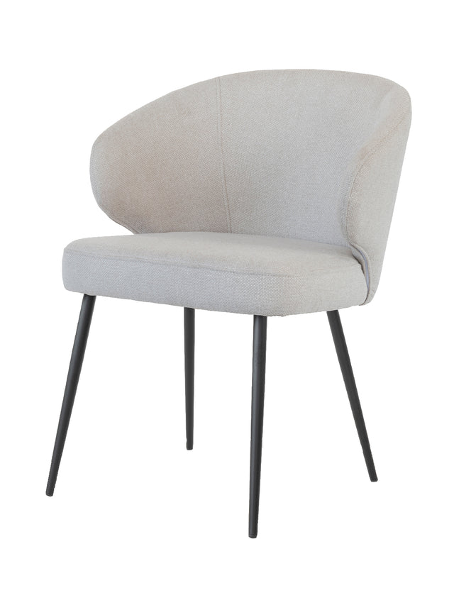 Chaise en métal Caprice 61 L x 62 P x 89 H