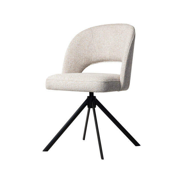 Dex Swivel Chair with Metal Legs 55 W x 60 D x 82 H