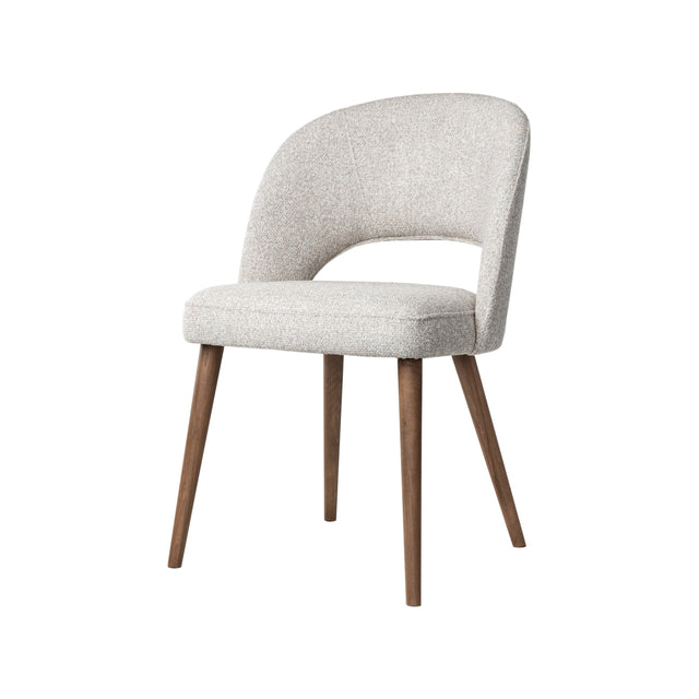 Chaise de salle à manger Dex avec pieds en bois 55 L x 60 P x 82 H