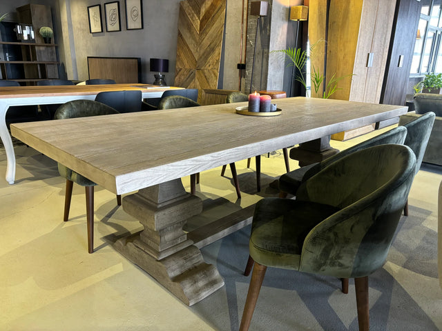 Tavolo da pranzo rettangolare in legno massiccio Paris