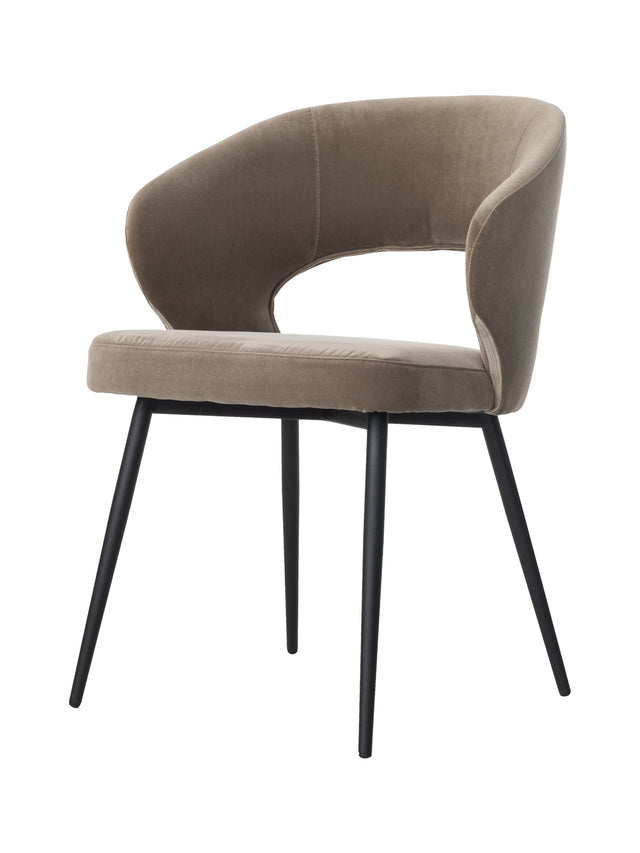 Cassius kúpos szék fém lábakkal 56 W x 56 D x 80 H