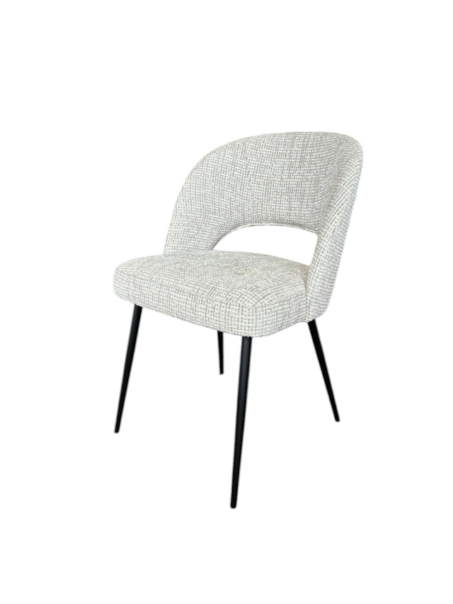 Chaise Dex avec pieds en métal 53 L x 53 P x 84 H